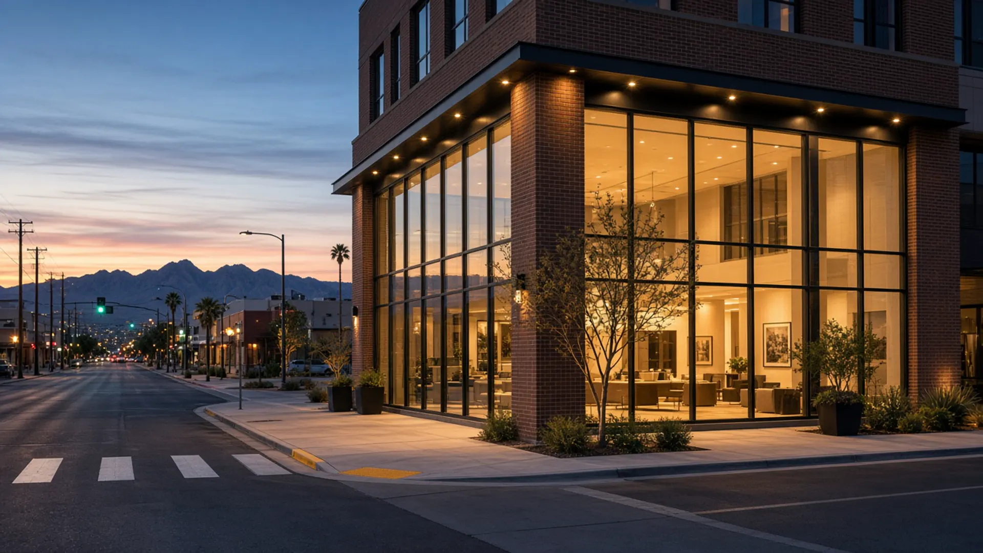 Building-level condo matching for Downtown and Arts District buyers. Arts District Las Vegas office street representing Dr. Jan Duffy buyer matching from 921 South Main Street
