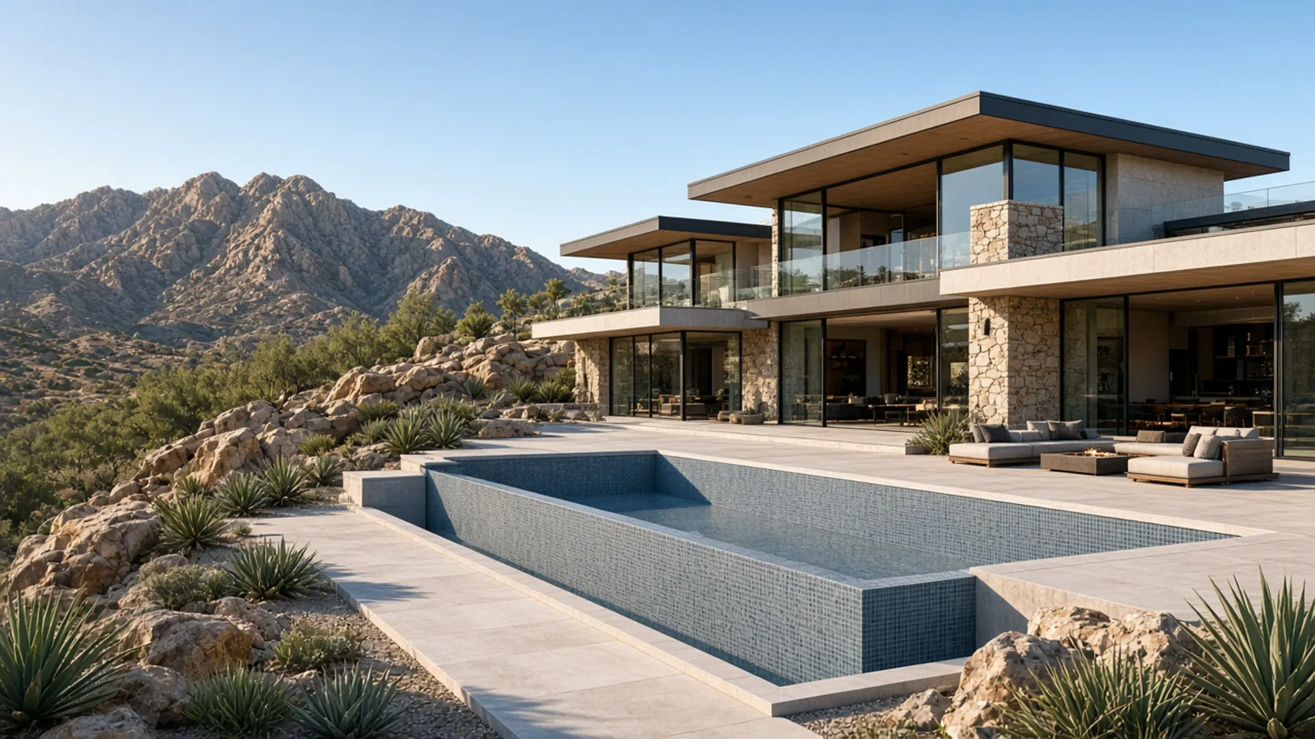 Custom estates above the Summerlin ridgeline. The Ridges Summerlin luxury estate representing custom homes above the ridgeline